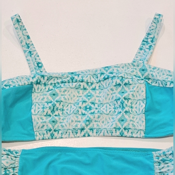 Cabana Life Turquoise Tile-Panel Tank Bikini - Picture 4 of 7